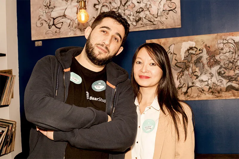 Rudy Baer à gauche et Carène Tchong à droite, les organisateurs de l'événement